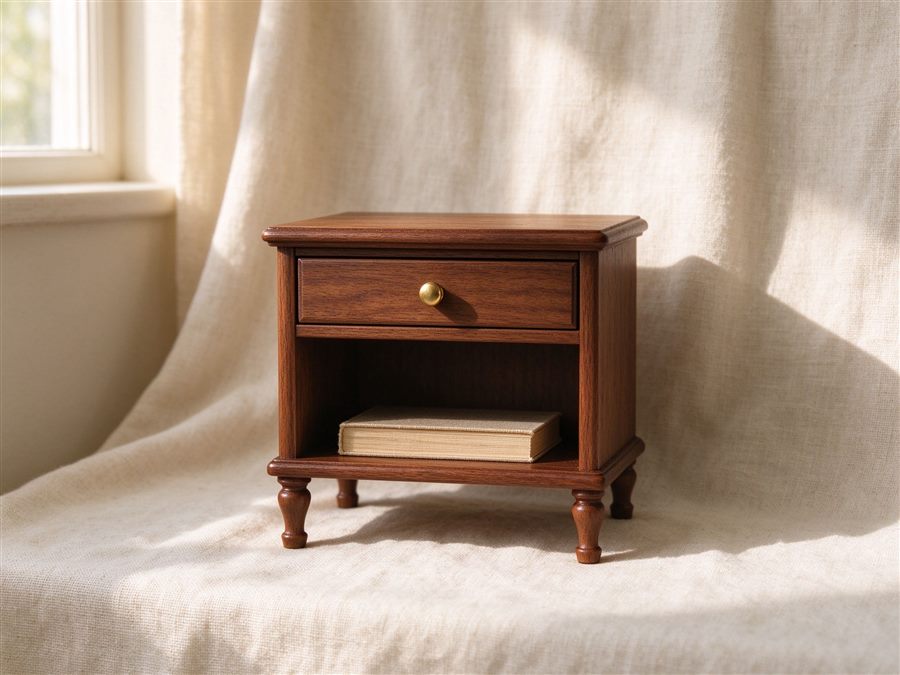 Bedside Nightstand with Drawer