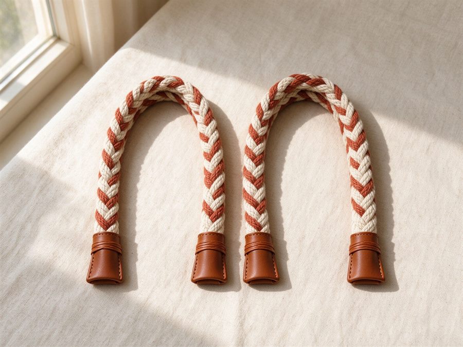 Braided Cotton Bag Handles detail