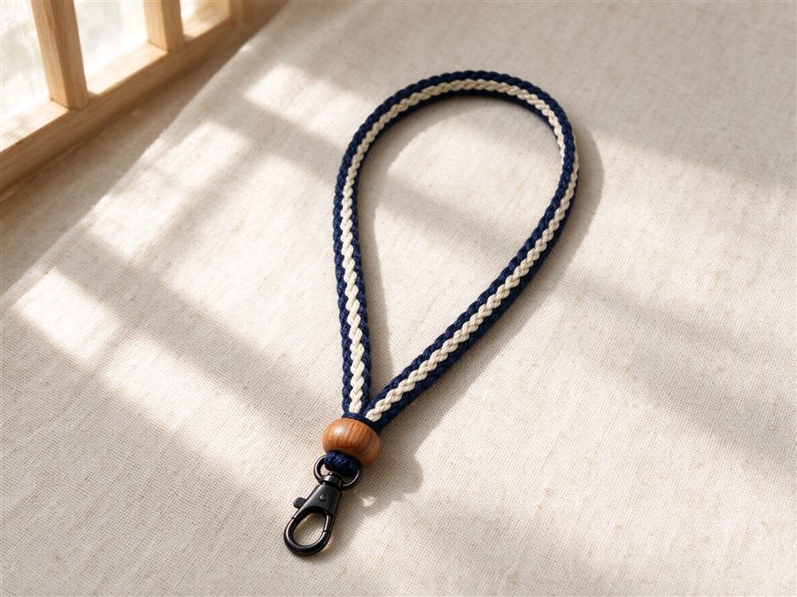 Woven Lanyard Neck Strap detail