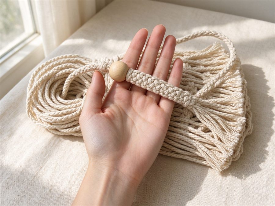 Macramé Plant Hanger detail
