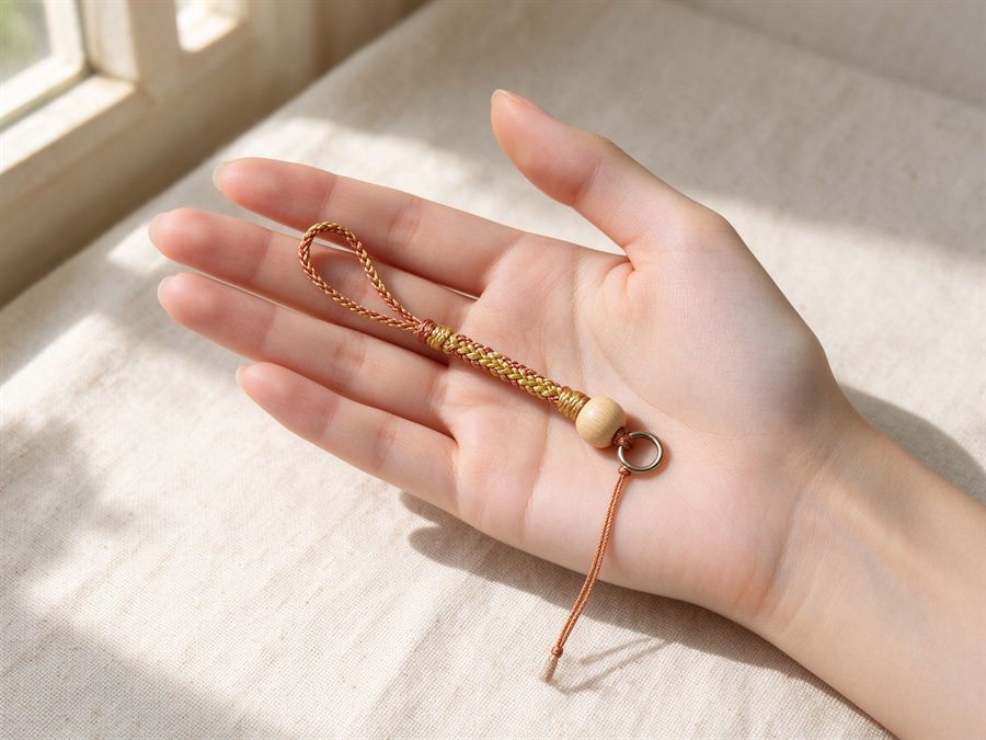 Handwoven Phone Strap detail