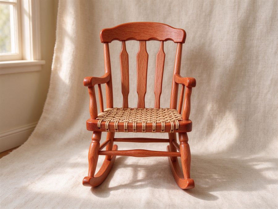 Hand-Carved Rocking Chair detail