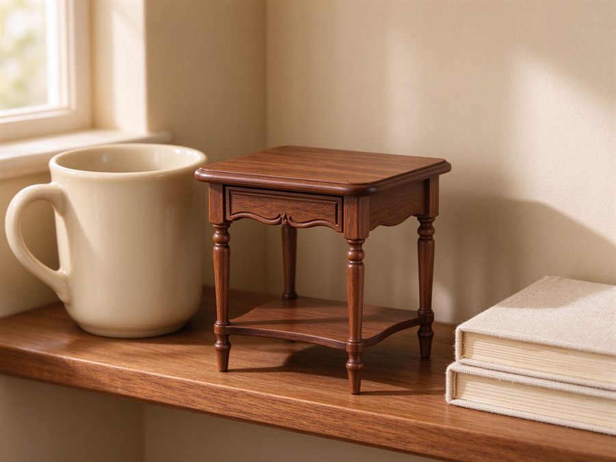 Miniature Vintage Table detail