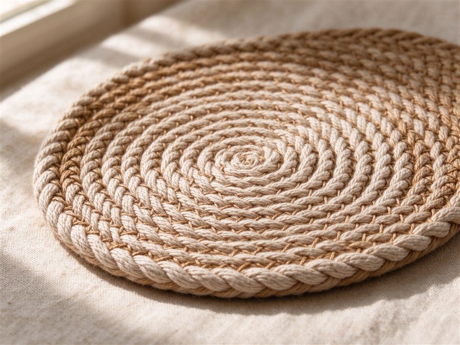 Woven Coaster Set (Set of 4) detail