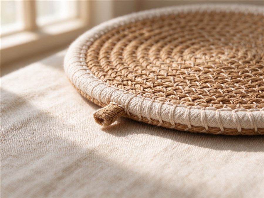 Woven Coaster Set (Set of 4) detail