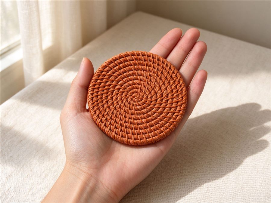 Woven Coaster Set (Set of 4) detail